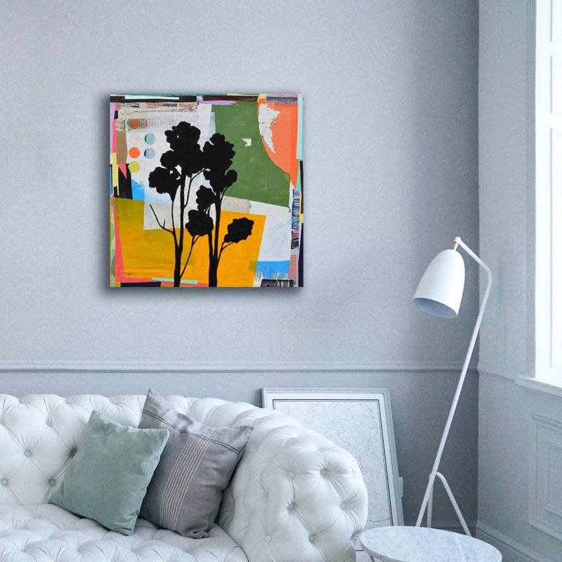  «Treeform No. 1» par Jan Weiss, art mural sur toile, 37 po x 37 po