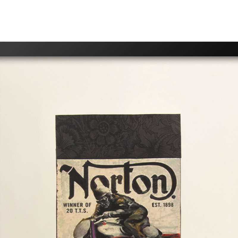 Vintage Norton Motorcycles 14" x 18" Framed Print