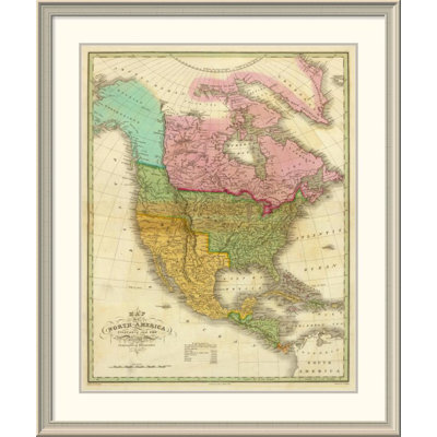 " Map Of North America Including All The Recent Geographical Discoveries, 1826 "