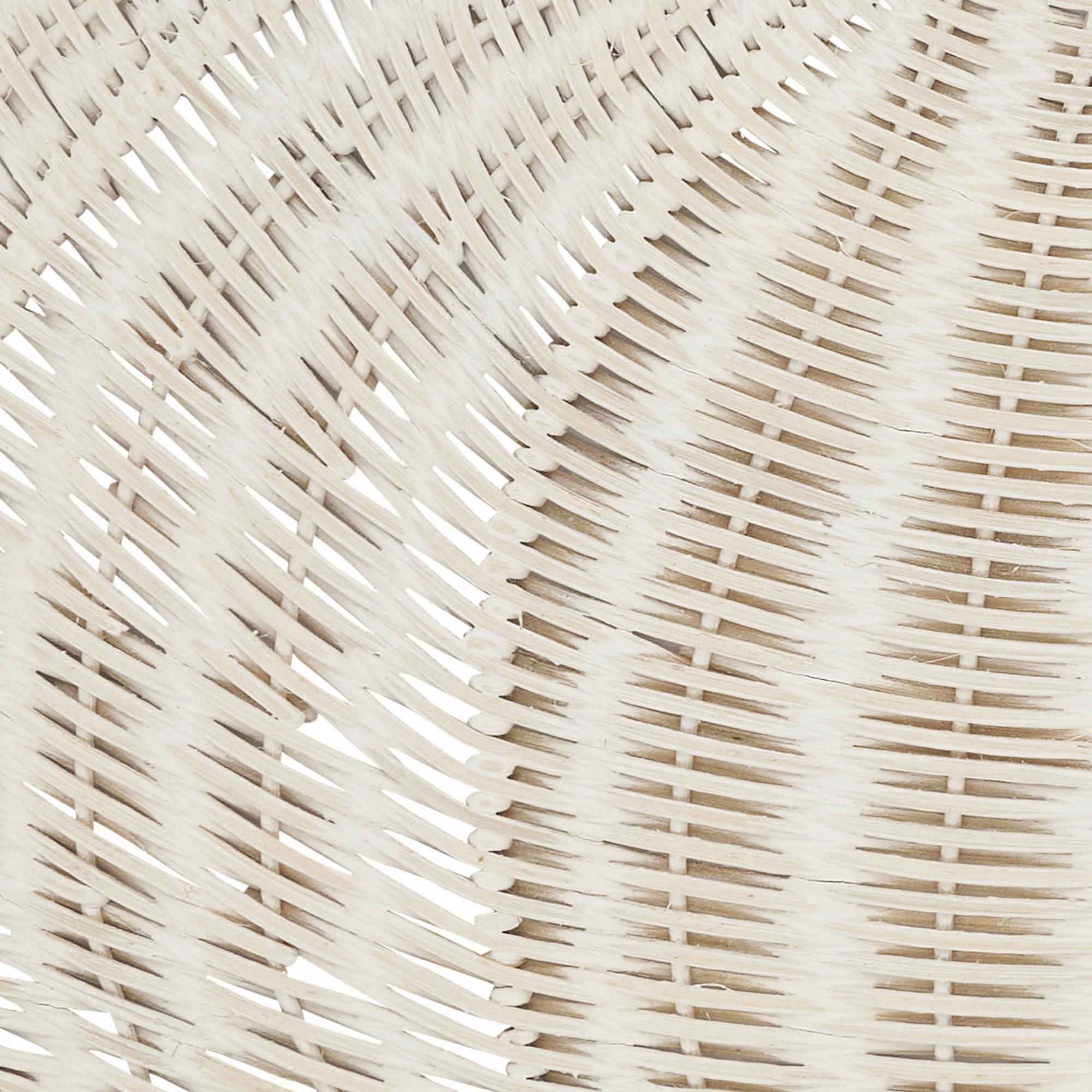 Fall Harvest Rattan Pumpkin Placemat (Set of 4), White