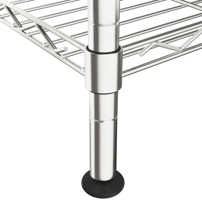 Seher 35cm W Metal Shelving Unit, Chrome