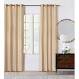 Meridian Solid Weave Room Darkening Curtain