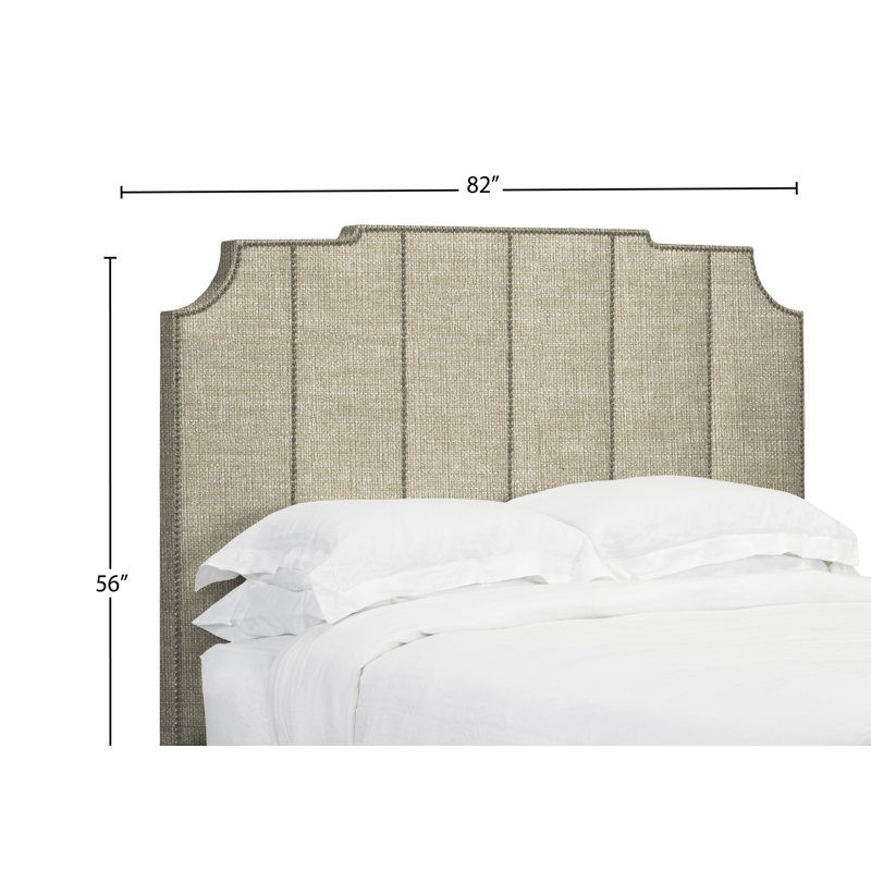 Tête de lit à panneau rembourré Taber, Très grand, Lin - Beige