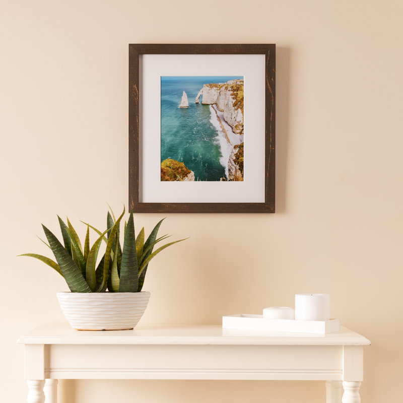 Cadre photo Blevins, 11 po x 17 po, Brun