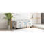 Rangement multifonctionnel à fleurs bleues avec charnières à fermeture douce, matériau, convient à la chambre à coucher et au rangement de couvertures supplémentaires de luxe, fonctionne comme repose-pieds, range-magazines dans le bureau