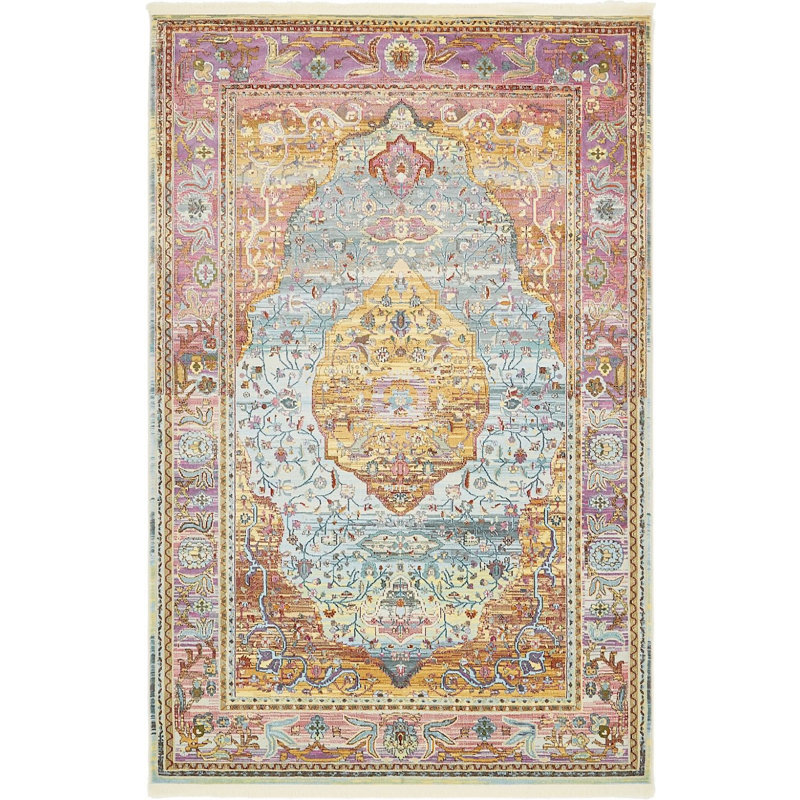 Oriental Indoor Rug, Rectangle 2'2" x 3'