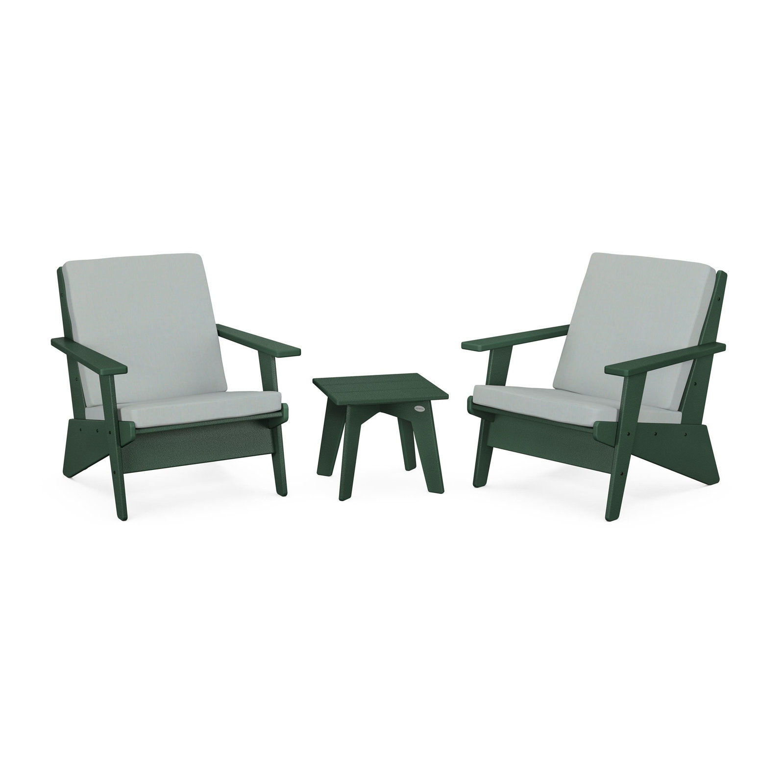 POLYWOOD® Riviera 2-Person Patio Seating Group, Green, Spa