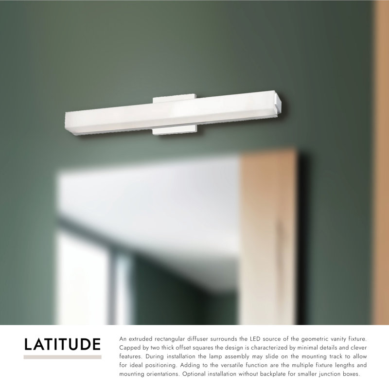 1 - Light LED Bath Bar, Chrome