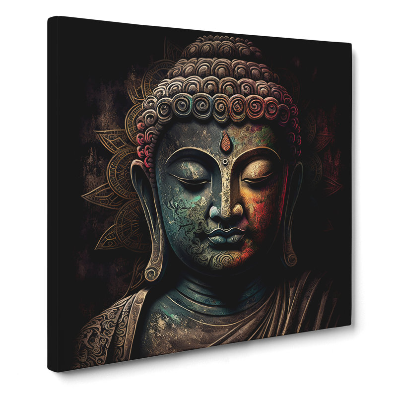 Buddha Digital Art - Print, 50cm H x 50cm W x 3cm D