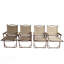 Ensemble de 4 chaises pliantes et portatives confortables avec cadre en aluminium, fauteuil de voyage Kermit