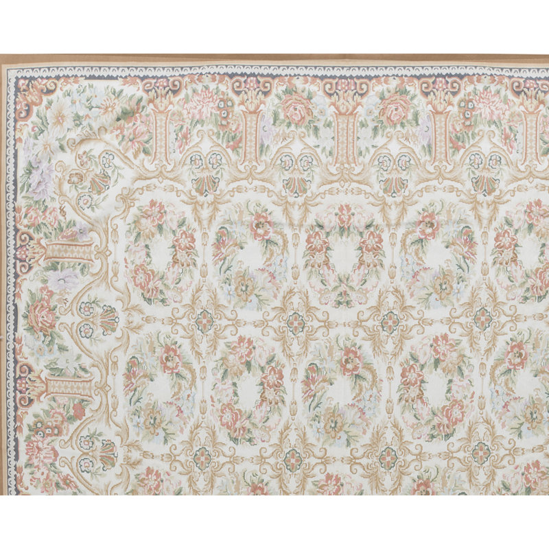 Aubusson Renaissance Flatweave Wool Oriental Area Rug