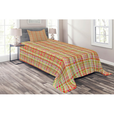 Ensemble de couvre-lit / microfibre Vibrant Orange