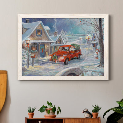 Santa's Tree Farm - reproduction d'art sur toile