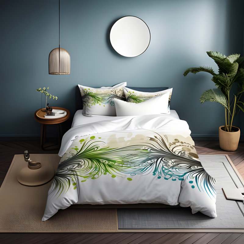 Abstract Duvet Cover, King Duvet Cover + 2 King Shams