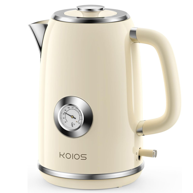 Chauffe-eau 1,8 L avec thermomètre, Beige