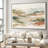 Extra Large Wall Art Fabric Print - Colorful Mountain Neutral Abstract Landscape for Artwork Decor for Living Room or Bedroom - "Frame Assembly Required (Unfinished Frame)"-117800411