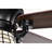 Charlim 5-blade Matte Black Lighted Ceiling Fan With Bee-hive Tiffany Glass Shade Remote Control