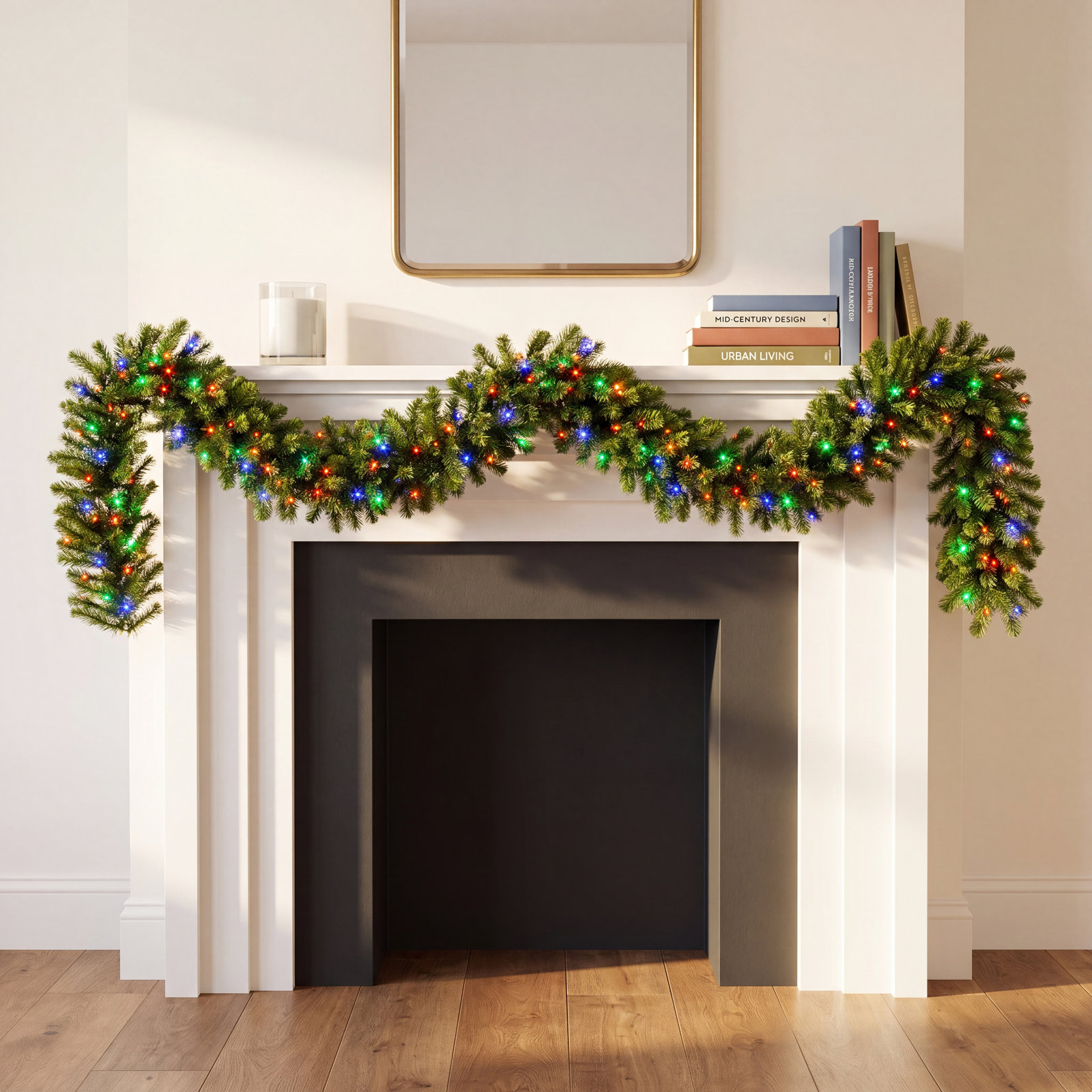 108" Pre-Lit Deluxe Garland