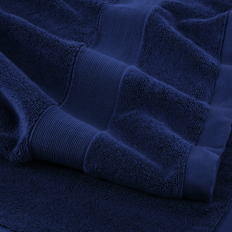 Essuie-mains 100% coton de qualité supérieure 4 paquets, 700 g / m², ultra doux et absorbant, Marine, 4 Packed