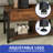 Modern Farmhouse Rectangular Lift-Top Coffee Table with Hidden Storage and Open Shelf