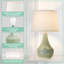 Petite lampe de table en céramique avec lampe de table et table de chevet 18,58 po Abdullateef (ampoule incluse)-94173460
