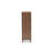Talon 2-Door Shoe Storage Cabinet in Walnut and Dark Grey Finish, 40.4'' H X 23.6'' W X 12.6'' D