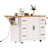 Kitchen Island With Drop Leaf, Power Outlet, 6 Deep Drawers, And 4 Door Shelves On Wheels For Flexible Storage And Workspace.-279622636