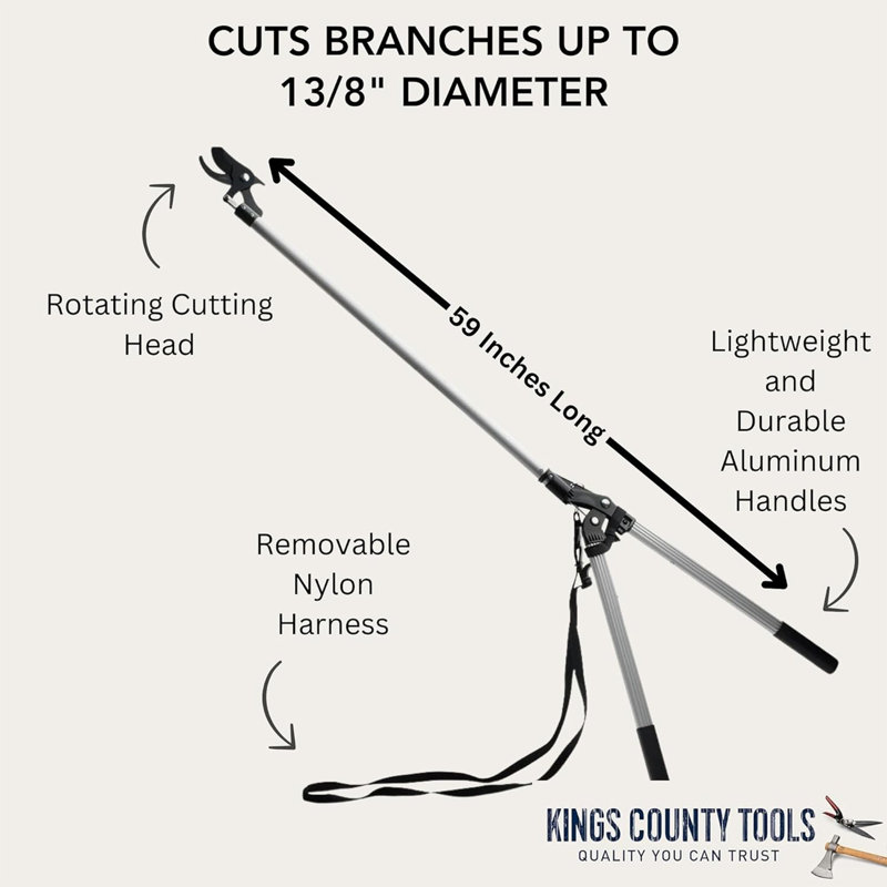 Kings County Tools 59-Inch Tree Trimmer Pruners