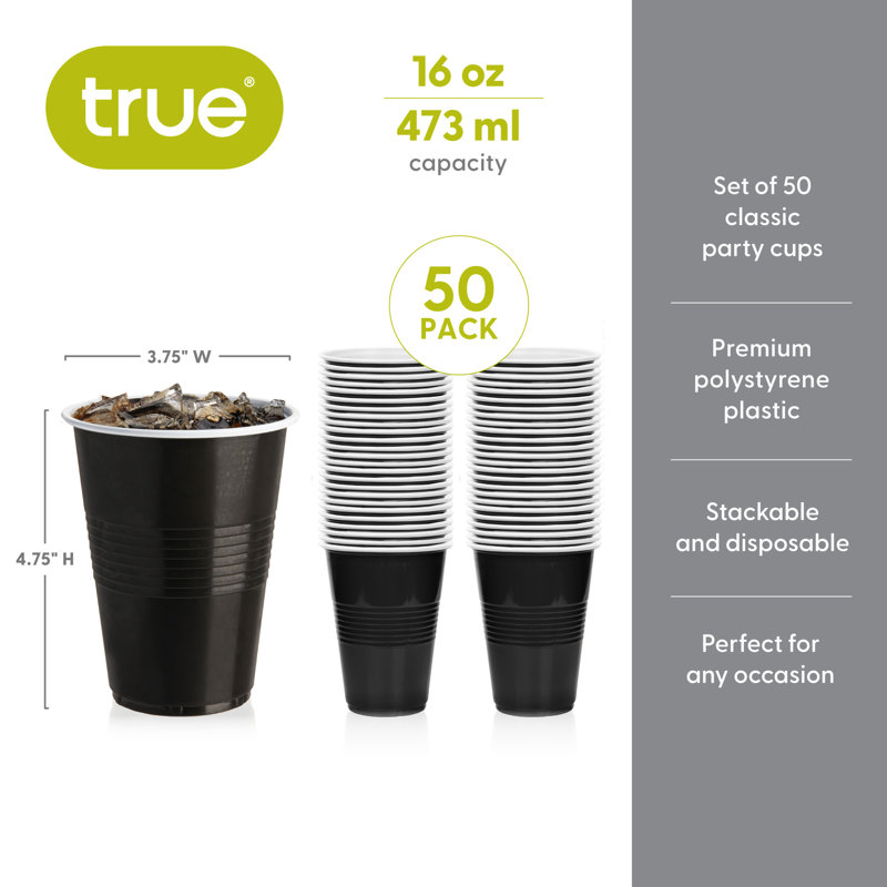 Party 10oz Clear Plastic Tumblers, 50ct