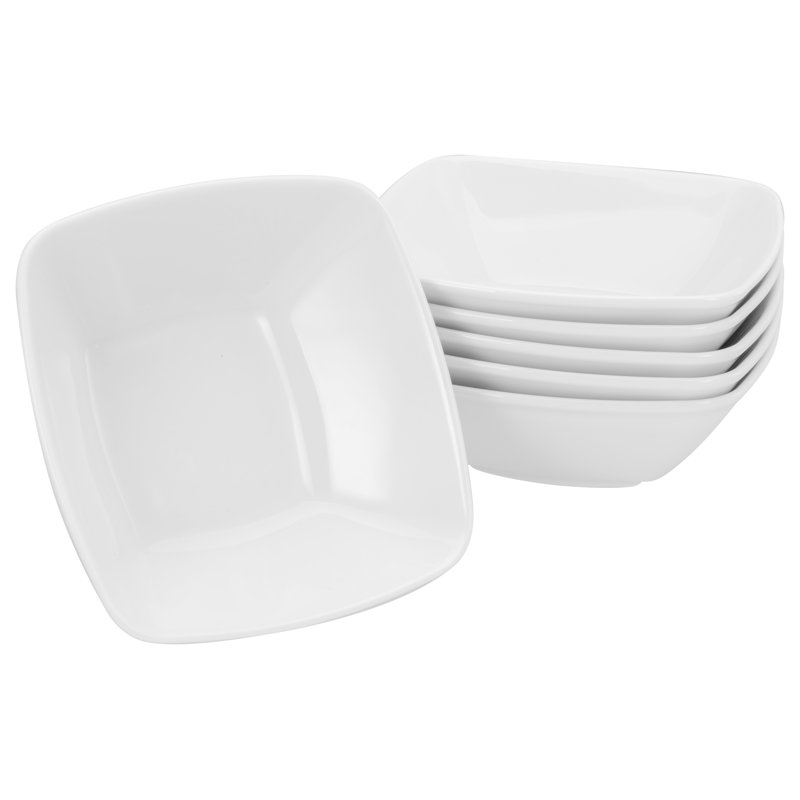 6-Piece Cereal Bowl Set, Victoria White Series