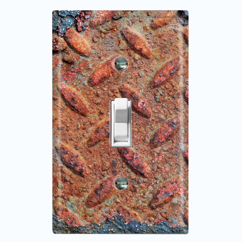 Patterned 1 - Gang Toggle Light Switch Standard Wall Plate