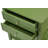 Valencia Night Stand - Rectangle End Table with 2 Drawers for Bedroom, Clover Green-1973911313