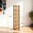 70.5" H x 14.6" W 6-Tier Bamboo Rotating Bookshelf, 360° Revolving Bookcase Corner Freestanding Storage Organizer-66200812-66200811