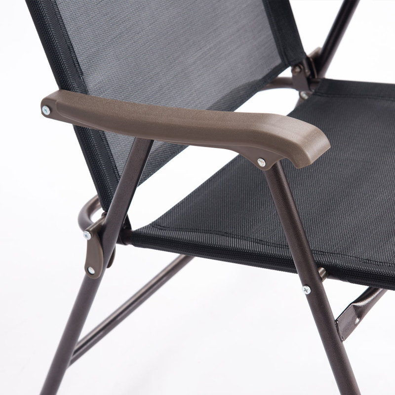 Chaise de patio Alvo, Noir