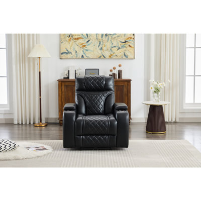 Power Single Recliner Couch With Cup Holder And USB Charging
