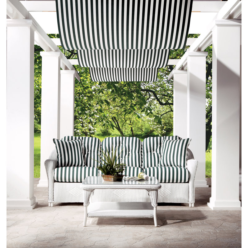 Reflections Outdoor 3 - Seat Patio Sofa, Ivory, Demo Stone