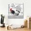 «Plaid Country Rooster C» par Jean Plout, art mural sur toile-2044881670