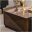 Table basse carrée moderne avec plateau écologique durable, aucun assemblage requis, parfaite pour le salon et le bureau