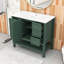 Meuble-lavabo autoportant élégant avec lavabo en céramique et rangement spacieux-1113893513