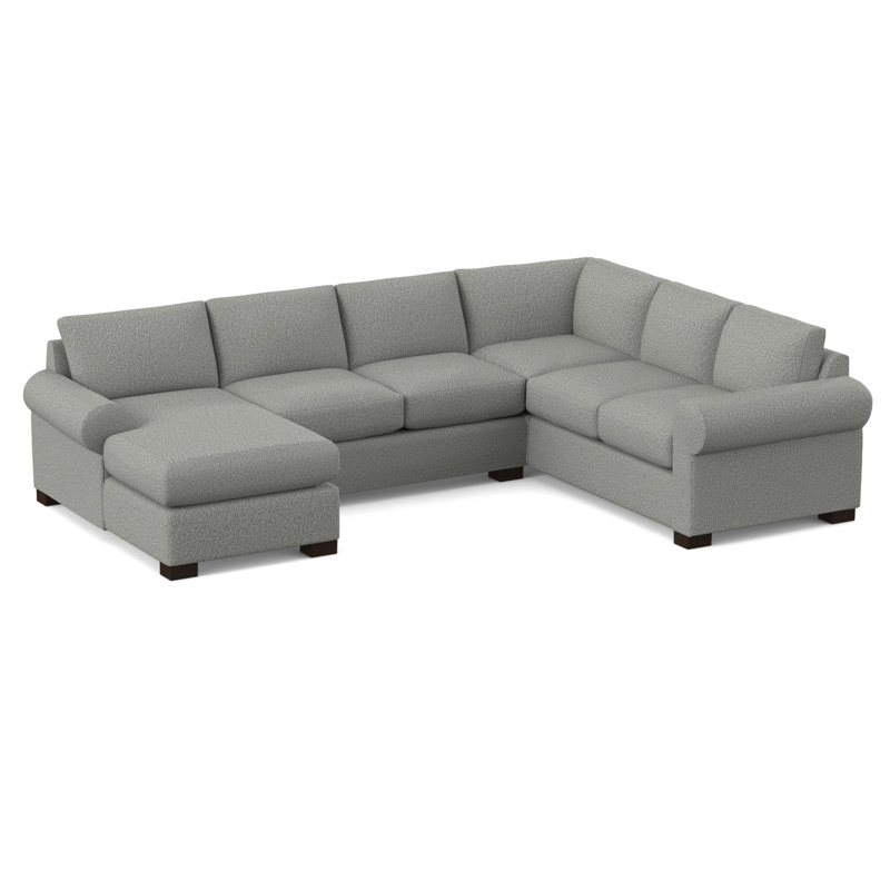 140" Wide Right Hand Facing Corner Sectional, Connelly Dove