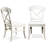 Dining Chairs, 2. Smoky White Finish. Saddle-Shaped Seat. Hardwood. 22"W X 23.82"D 40"H Side Chairs Of 2, Seats, Hardwood Construction. 40"H. Easy Assembly