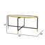 Table basse avec cadre en miroir