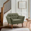 Fauteuil rembourré avec dossier touffeté de 37 po de largeur Merrylite-882009080