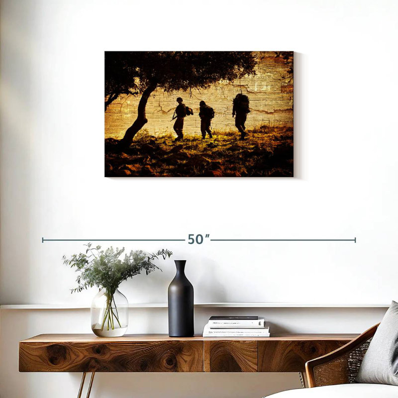Mait Military Troop, 20" H x 30" W