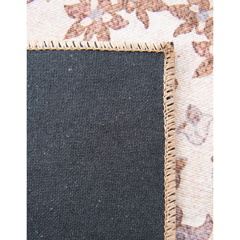 Memnune Performance Chenille Floral Indoor Rug, Rectangle 5'1" x 8'
