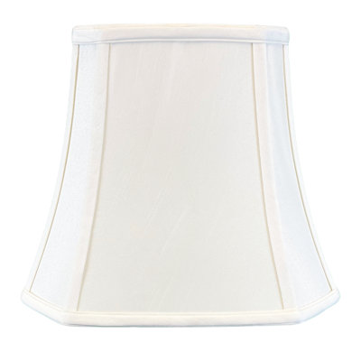 Royal Designs, Inc. BSO-705-12WH Square Cut Corner Bell Basic Lamp Shade, 7.5 x 12 x 10.25, White