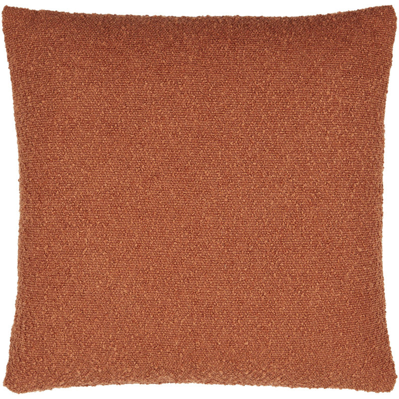 Coussin décoratif Amalfi Boucle, Bas, 20 po x 20 po, rouille