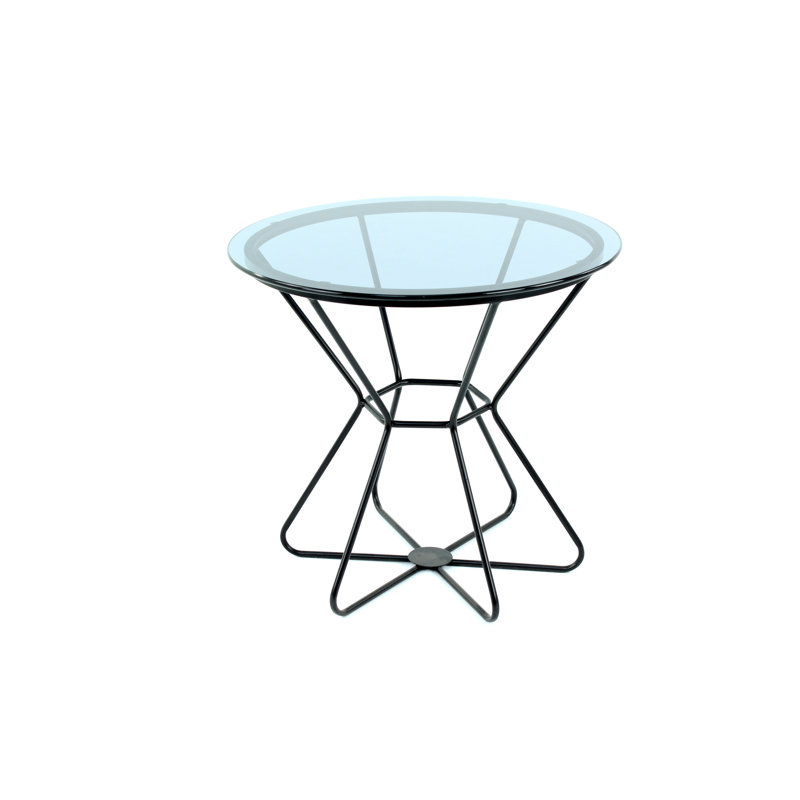 Kimbolton Glass Top Pedestal End Table