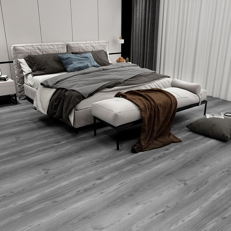 Grey Wood Peel And Stick Floor Tile, 36 Pack 54 Sq.Ft,NO Sticky ...