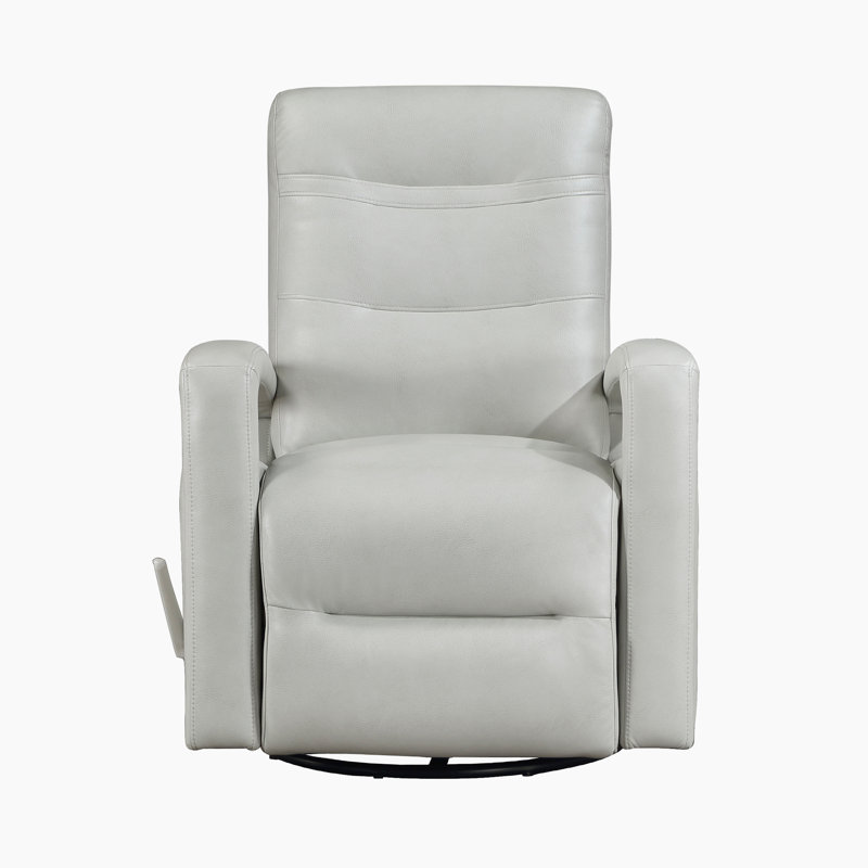  Christabell 32" Modern Breathable Faux Leather Swivel Glider Recliner with 360° Swivel, Gentle Gliding & High-Density Foam